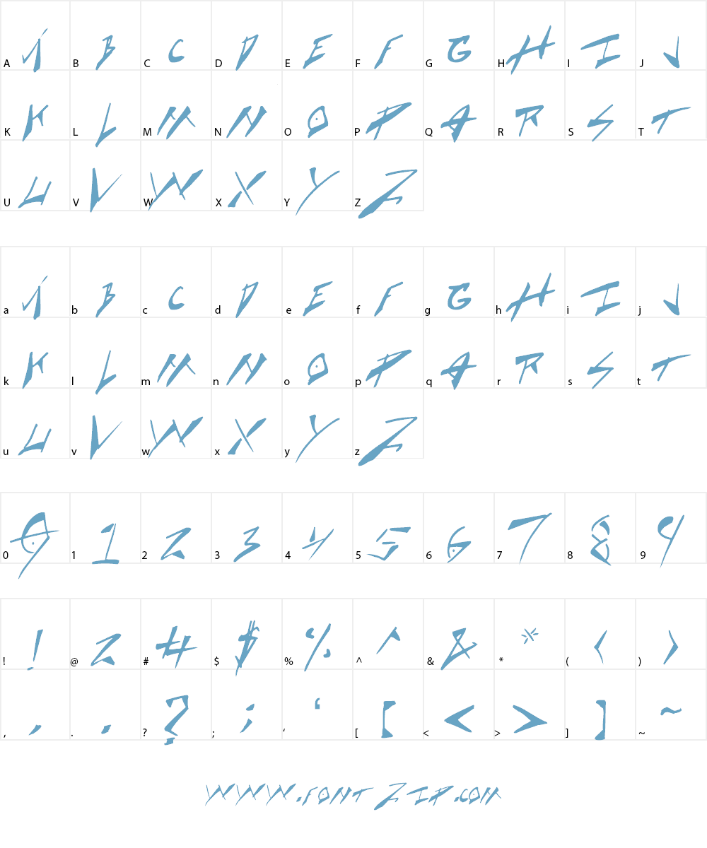 Cock Boat Font Character